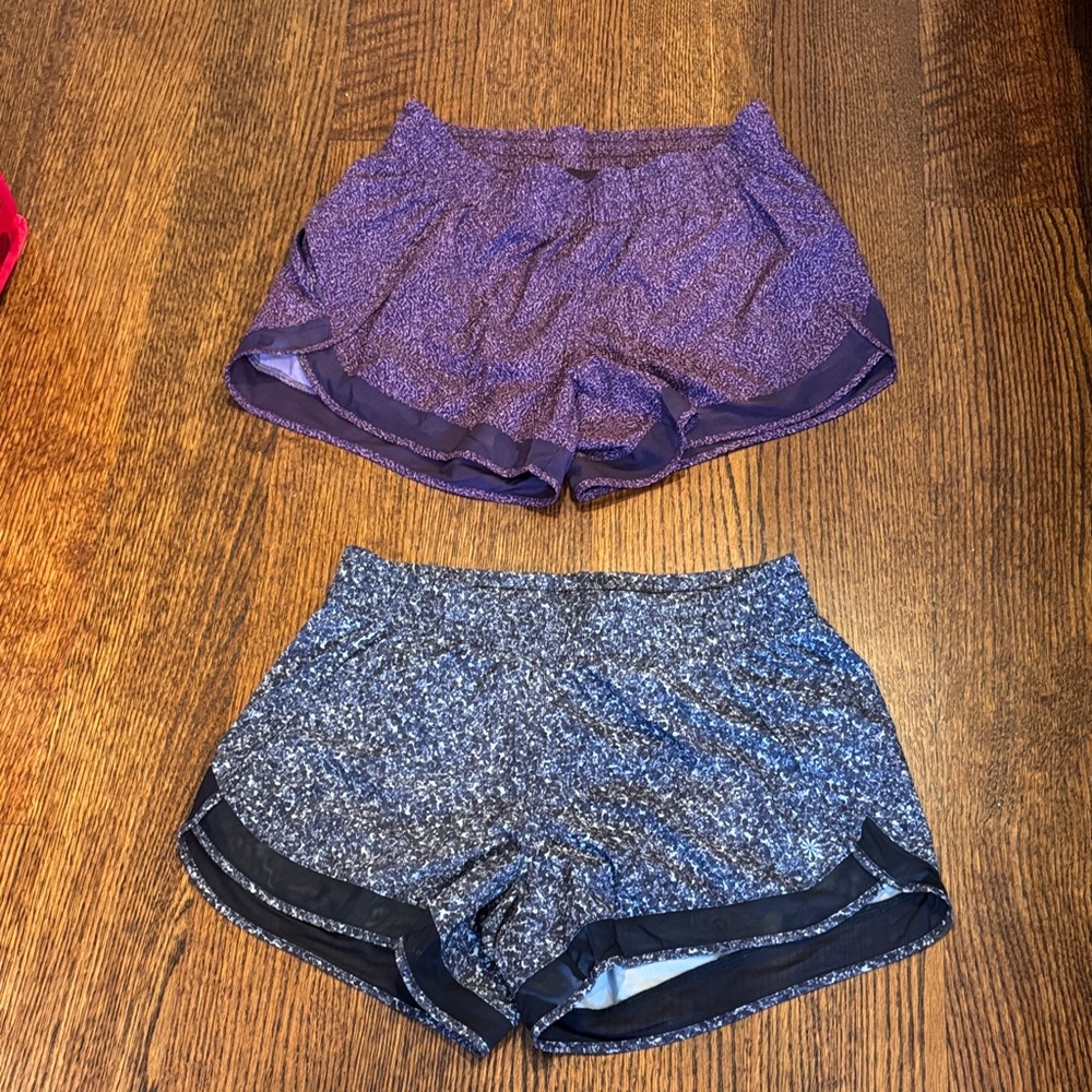 Athleta Purple and Blue Athletic Shorts